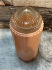 Vintage Art Deco Skyscaper Torpedo Bullet Pink Glass Lamp Shade  19d 