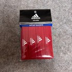 Adidas Mens Arm Band Bicep Pack Of 16 Red White Sports Logo Gym Sweatband Nwt