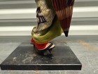 Vintage 15    Japanese Geisha Doll On Stand With Umbrella