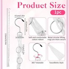 Hair Clip Holder Claw Clip Organizer With Rotating Hook And 20 Metal Rings