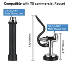 Pre Rinse Sprayer 1 42 Gpm High Pressure Commercial Sink Head Black 