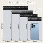 200 Pieces Poly Mailers  4 Assorted Sizes