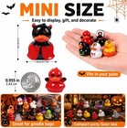 Mini Halloween Duck Figurines 61 Pack 36 Designs Tiny Desk Fairy Garden Decor