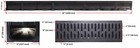 Drainage Trench - Channel Drain With Grate - Black Plastic - 3 X 39  - 117  Long
