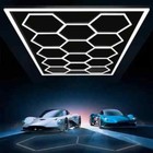 Led Hexagon Garage Lights 6500k Car Detailing Shop Light With Border For Garage