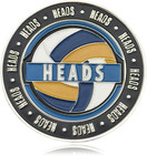 Volleyball Coin Tosser - Heads And Tails Sports Coins For Coin Tossing - Volleyb