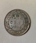 1858 Canada Victoria Large Cent Key Date Mid Grade Light Corrosion