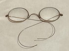 American Optical Antique Eyeglass Frames Oval Wire Solid 10k Gold Spectacles