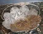  Silver Filigree Basket Handled Bowl Peru Lace Wirework Basket 120g 5 