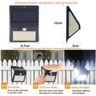 144 Led Solar Powered Pir Motion Sensor Lights Outdoor Garden Security Wall Lamp