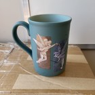Disneyland Tinkerbell Mug Matte Blue Panels Tink Vintage Find