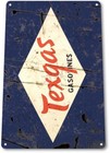 Texgas Gasoline Gas Motor Garage Retro Rustic Vintage Wall Decor Metal Tin Sign