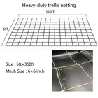 5x350ft Garden Trellis Netting - Heavy-duty Polyester Outdoor Plant Support 