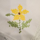 Vintage Embroidered Sunflower Placemats Table Linens Napkins Handmade Wildflower