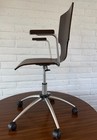 Vintage Sculptural Mid-century Modern Style Bent Plywood Swivel Desk Chair