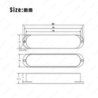 1x Plastic Sealed Single Coil Pickup Cover For Strat Guitar No Hole 12 Colors