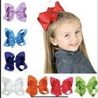 Pink 4 5    Hair Bow Grosgrain Ribbon Trendy Boutique Boho Hair Barrette Clip