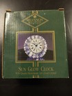 Free Shipping  Godinger Silver - Sun Glow Clock 24  Lead Crystal - New In Box  