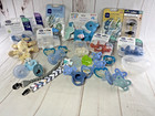 Baby Boy Mega Lot Pacifiers New   Used Soothies Itzy Ritzy Chicco Mam Reborn