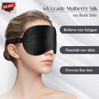 Lulusilk Mulberry Silk Sleep Eye Mask Blindfold With Adjustable Strap  Soft Eye
