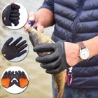 Magnetic Protect Hand Puncture Catching Fishing Glove Anti-slip Fishing Gloves