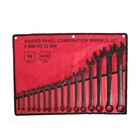 32pcs Combination Wrench Set  Metric 6 To 32mm   Sae 1 4  To 1-1 4  Raised Panel