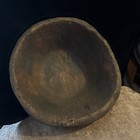 Primitive Vintage Hand-carved  rough Hewn  Wooden Dough Bowl 12  X 11 5 