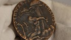 1920 French Medallion   black Shame   watch On The Rhine  Wwi  Karl Goetz Coin