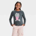 Girls  Long Sleeve Graphic T-shirt - Cat   Jack  Nwt Size 8 Medium Popcorn Puppy