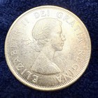 1964 Canada Silver Coin 50c Half Dollar Light Reverse Toning