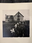 Vintage Signed Black   White Photograph    alabama    Knibbs 1977 Farm House 40cm