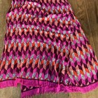 Vera Bradley Soft Fringe Scarf Bohemian Chevron Pink Burgandy Euc  24    X 72   