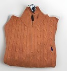 Polo Ralph Lauren Cable Knit  Half Zip Sweater Xxl Brand New