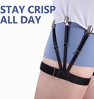 Shirt Stays For Men     Adjustable 3rd Gen Elastic With Non-slip    