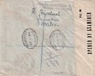 Palestine To Egypt Censored Cover Philatelic Stamp Dealers Assoc Handstamp