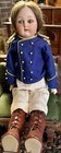 Antique Rare Gebruder Heubach 10556 Mold German Bisque Doll 18    Shoulderhead