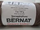 Bernat Super Value Yarn   7oz        Lot Of 2    Taupe