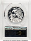 2021-w Palladium Eagle 1 Oz Fdi Silver Foil Pcgs Pr70  777223070 