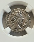 Roman Empire Marcus Aurelius Denarius Ngc Xf Ancient Silver Coin