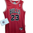 Michael Jordan Signed Autographed Chicago Bulls Red Jersey  23 With Coa