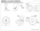 Kingston Brass Restoration Pressure Balanced Shower Faucet Polished Brass