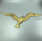 Vintage Brass Flying Seagull Bird Wall Hanging Mcm Mid Century Modern 15 