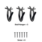 3 Pack Skull Wall Mount Hangers For Antlers Taxidermy Display