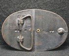 Xa25111 Great Vintage 1970s    black Stone    Fashion Artwork Unisex Belt Buckle