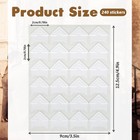 240 Pcs Photo Corners Self Adhesive Picture Corners For Scrapbooking  White Phot