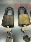 Best All Brass Padlocks Lot Of 4 Nice Used Patina With 2 Keys