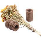 164 Feet Floral Rustic Paper Wrapped Wire Waterproof Paper Wrapping Rope Brown