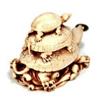 Three Turtle With Coin Statue Wealth Feng Shui Cure 3 Tortoise Health Prosperity