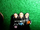 Vintage Miniature Plastic Trio Of Singing Nuns