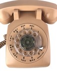 Vintage Light Brown Peach Itt Rotary Dial Telephone Phone